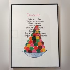 Set of 2 Vintage Ikea Dessert/food/kitchen Wall Art/prints